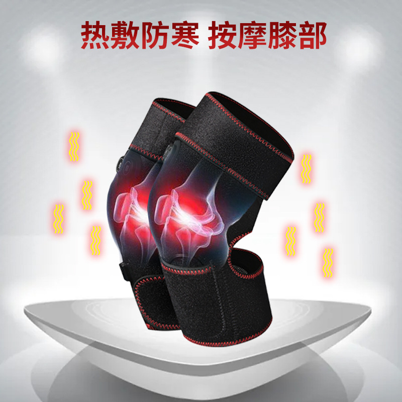 亚马逊跨境电加热护膝老人发热保暖老寒腿膝盖关节疼痛艾草热敷