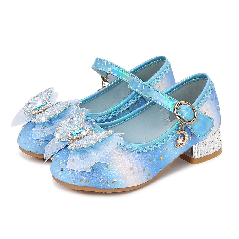Zapatos de Cristal de Princesa para Niñas de Cuero Sintético PU con Tacón Alto image 8