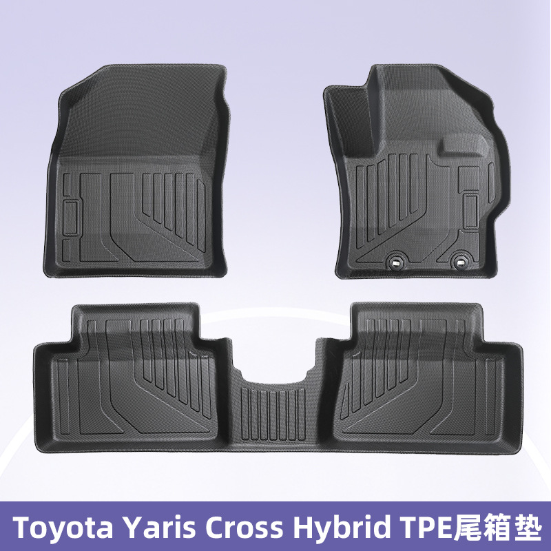 Es adecuado para Toyota Yaris Cross Hybrid 2020 - 2025 timón derecho 3D todas las condiciones meteorológicas almohadilla de pie TPE