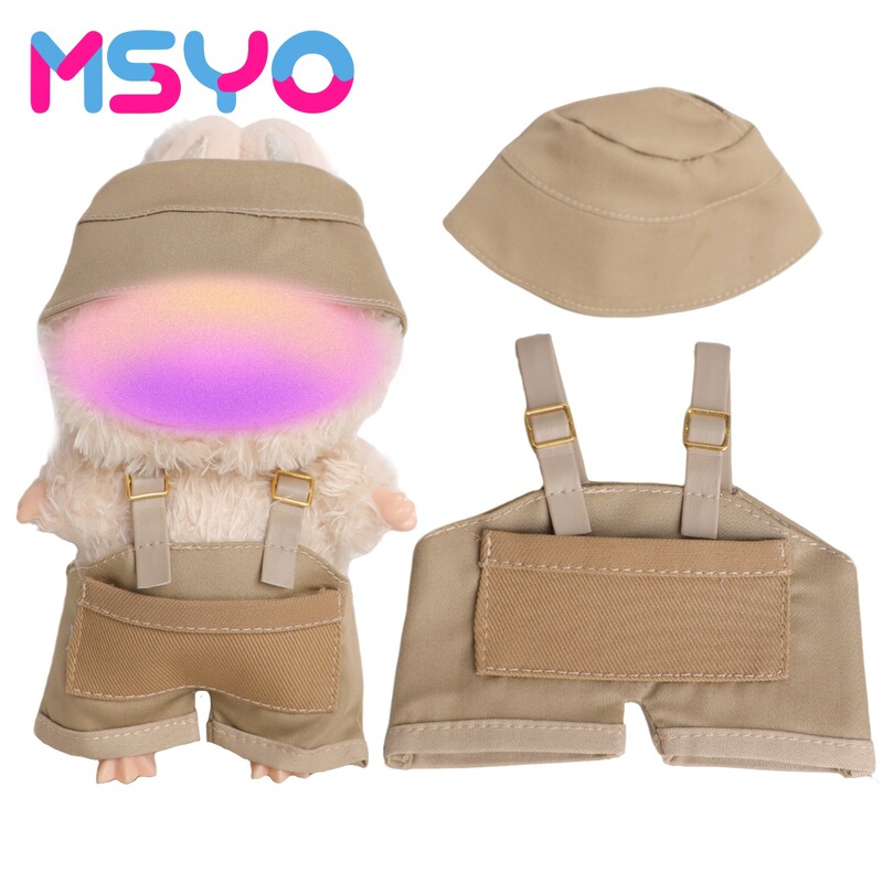 First, Second, and Third Generation Labubu Sitting Party Doll Clothes, New Labubu Overalls Outfit, Doll Clothing Set