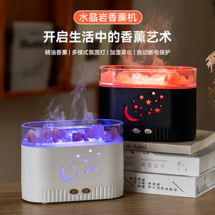 2025 New Creative Crystal Salt Aromatherapy Machine Colorful Night Light Silent Humidifier Home Automatic Fragrance Aromatherapy Machine