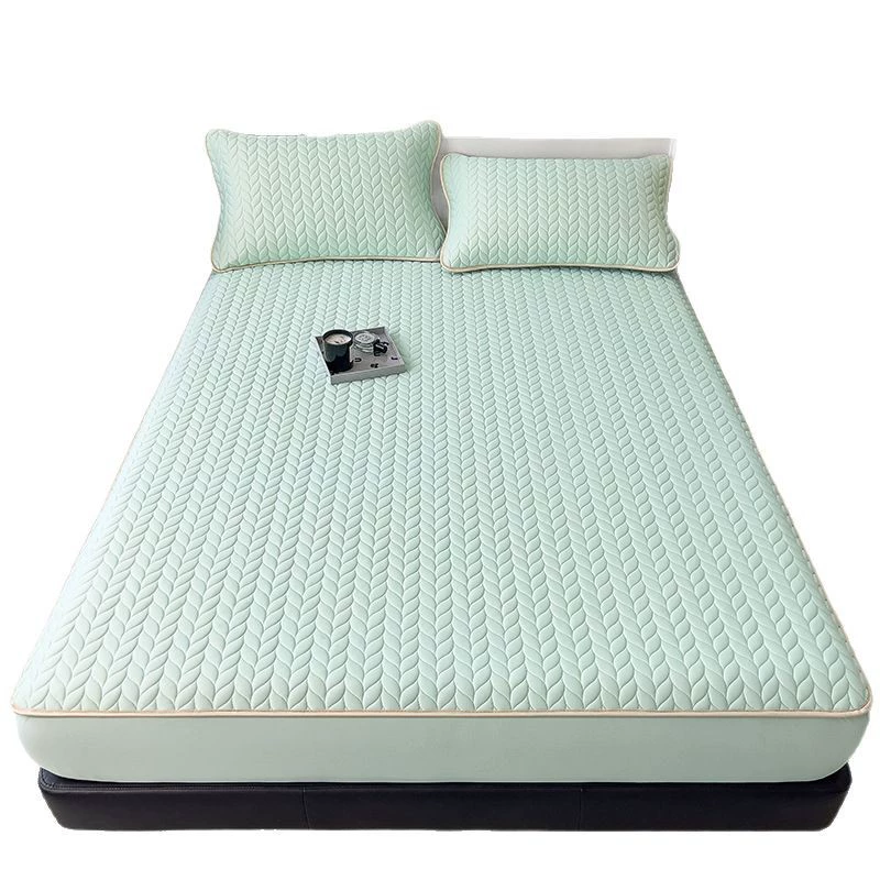 Summer mat, set, silk sheet, bedspread, 3 piece set, increased thickness
