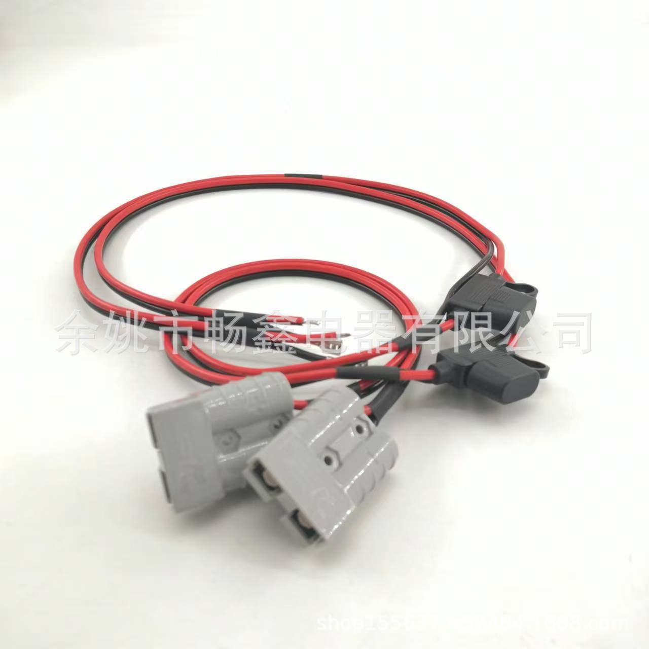 厂家直销 安德森插头50A 带保险丝10A15A 电瓶连接器新能源