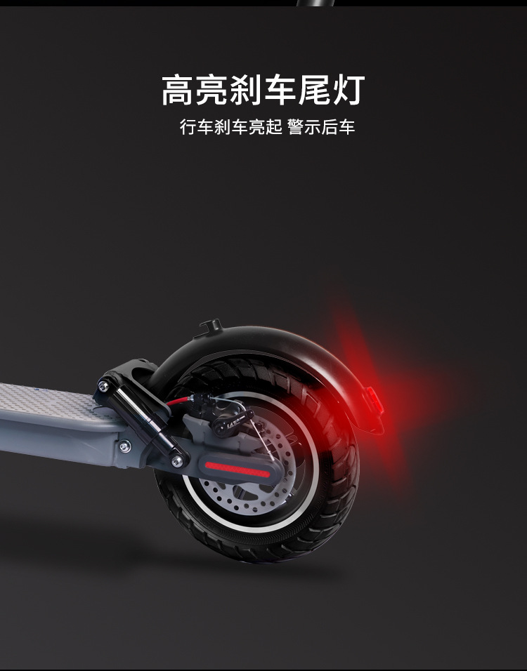 Hezzo Foldable Electric Scooter for Adults, 40Km Range, 10inch Off-Road Tires, Commuter Scooter