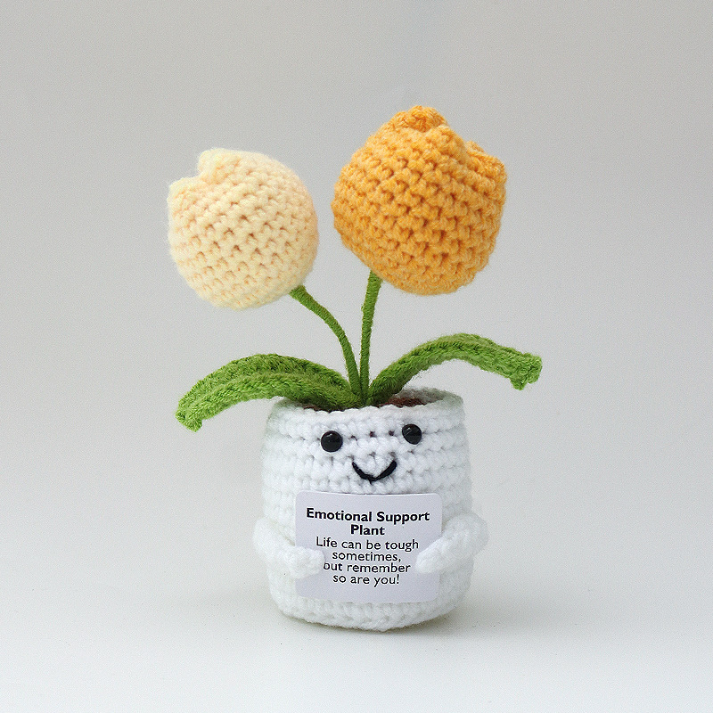 튤립 이중 꽃 연한 노란색 16 + 밝은 노란색 67 새싹 녹색 잎 48 호 68 표백 냄비