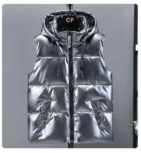 Gilet in cotone da uomo, autunno e inverno, gilet caldo e spesso, stile coreano, alla moda, lucido, lavaggio gratuito, coppia, gilet in cotone_voghion.com