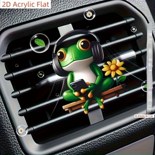 Car Air Outlet Aromatherapy Acrylic Decorative Fragrance Clip Cute Fragrance Clip Car Decorative Aromatherapy