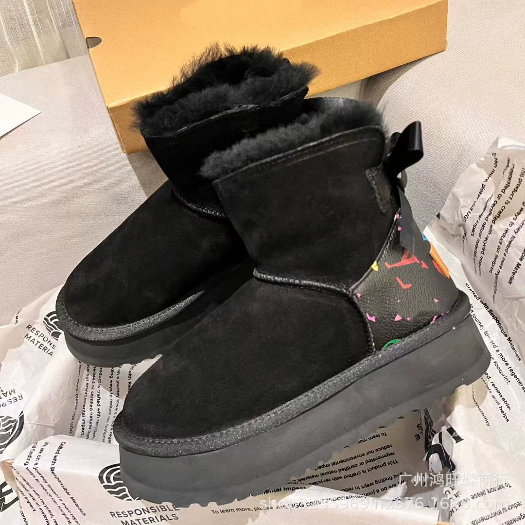 Полусапоги (ankle boots), натуральная кожа, с меховой подкладкой, противоскользящая платформа, EU 35–40