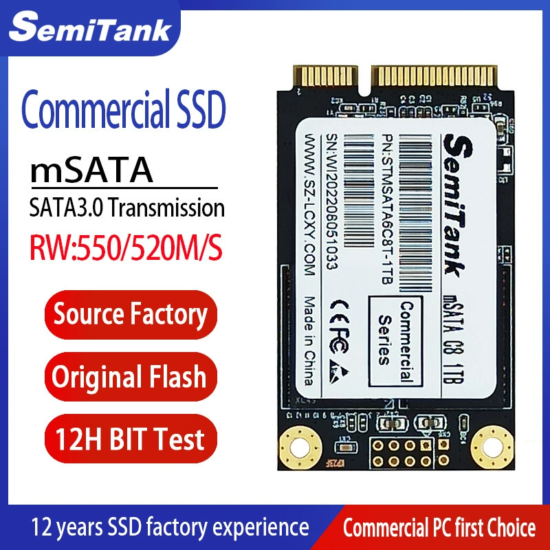 Коммерческий класс ssd 128gb мини sata 256g msata 512g ssd 1tb