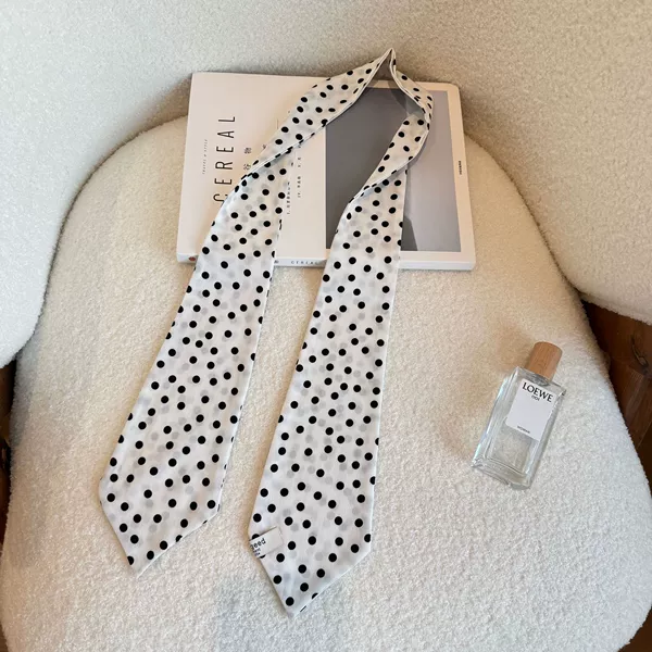 White polka dots