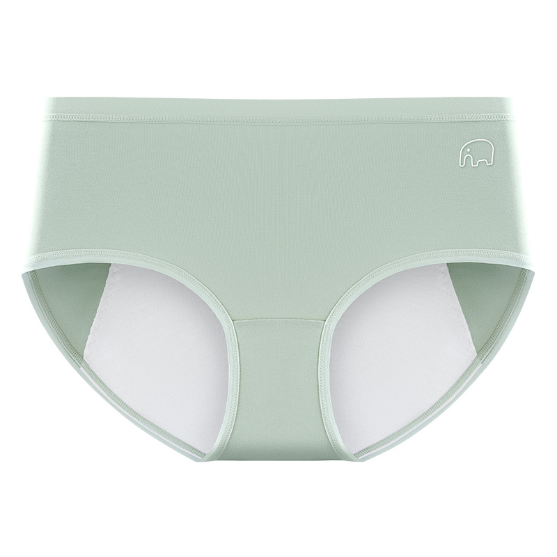 La ropa interior menstrual de la tía grande de cintura media de algodón puro aumenta y ensancha, a prueba de fugas, pantalones fisios de elefante ligeros y transpirables, refrescantes image 6