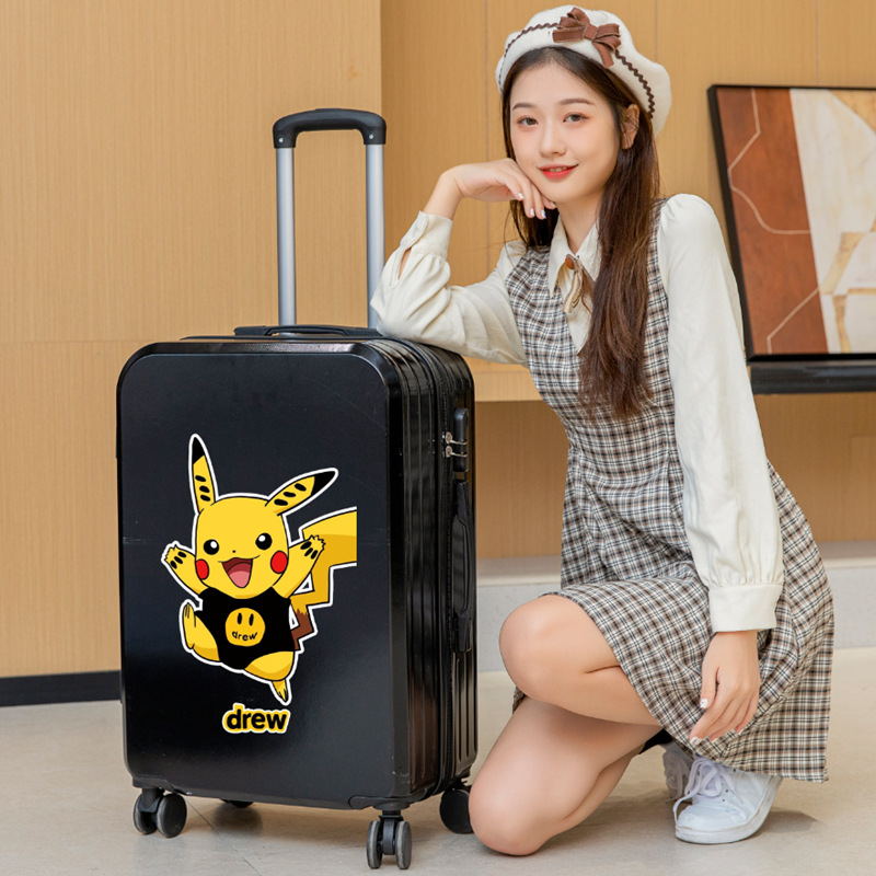 Qicheng Yugui caja de la carretilla del perro lindo equipaje de 18 pulgadas de dibujos animados estudiante femenino de alta apariencia japonés embarque caso
