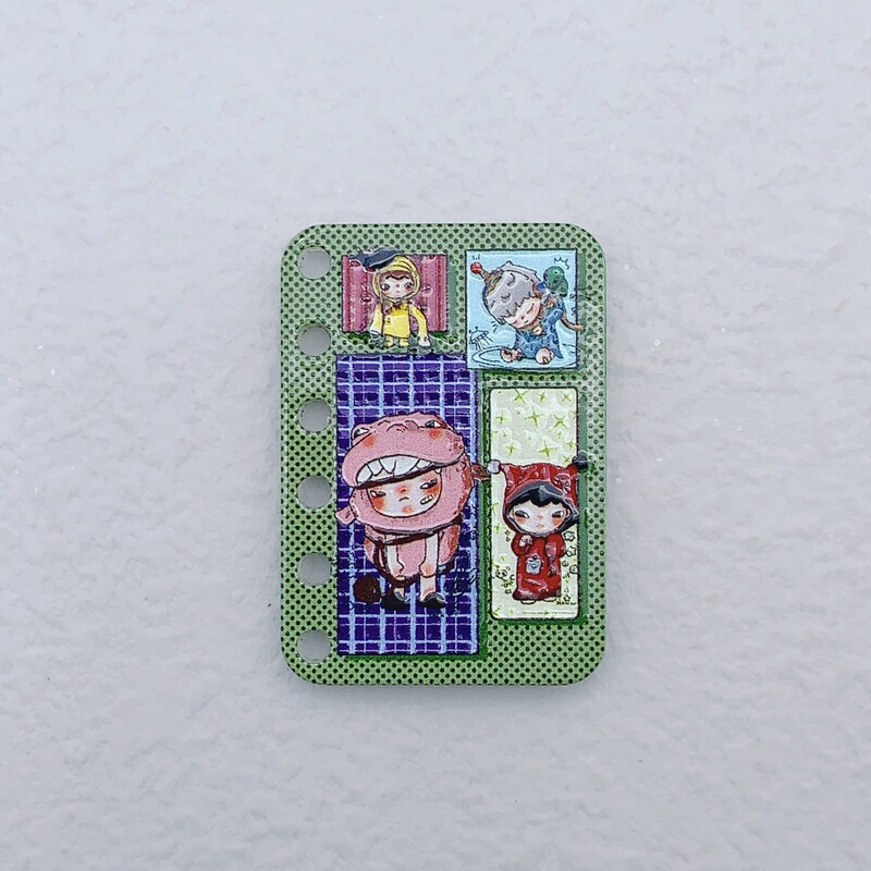 新しいアクリルレリーフ両面アニメシリーズ模造ブックページペンダント DIY ビーズ携帯電話チェーンジュエリーアクセサリー|undefined