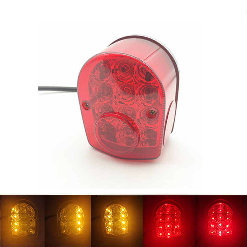 Ch-2071 Is Suitable for Little Monkey Little Golden Boy Motorcycle Modified Led Brake Driving and Steering Integrated Rear Tail Light