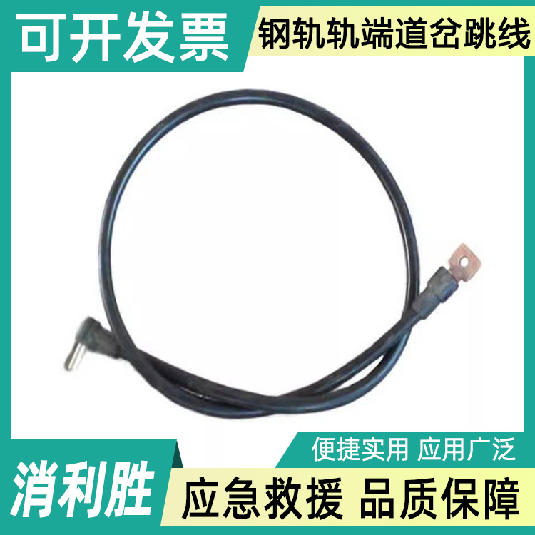 钢轨轨端道岔跳线300mm塞钉线 连接变压器箱引接线