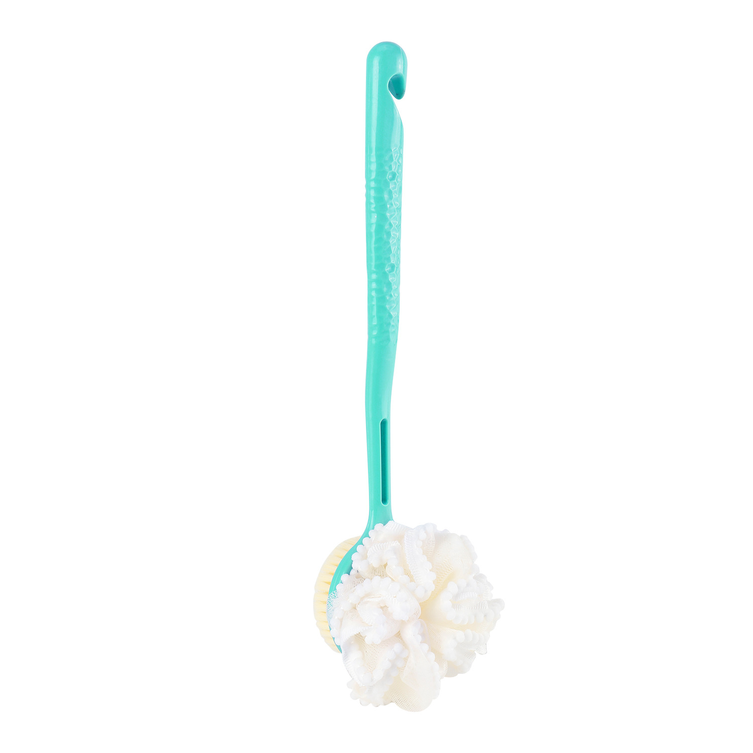 Mango de flores para el hogar Bola de baño de doble cara Cepillo de baño de lana suave de nailon Cepillo de baño Baño de baño Frotamiento de espalda Spot al por mayor