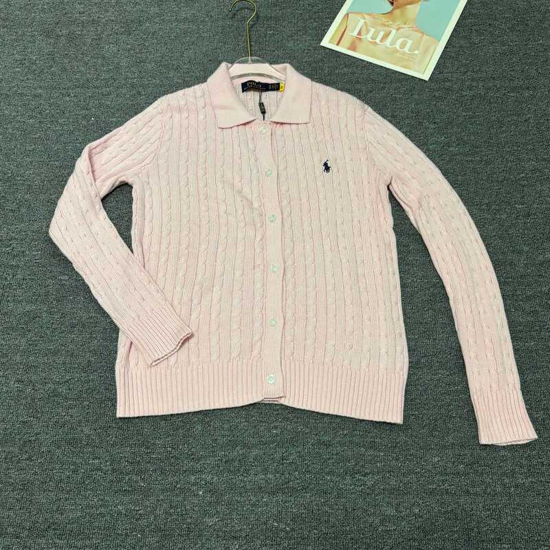 Ralph Lauren 经典基础百搭款翻领开衫纯色小马刺绣logo 针织长袖|undefined