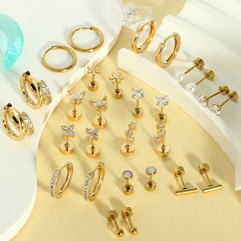 Labret piercing jewelry detail image