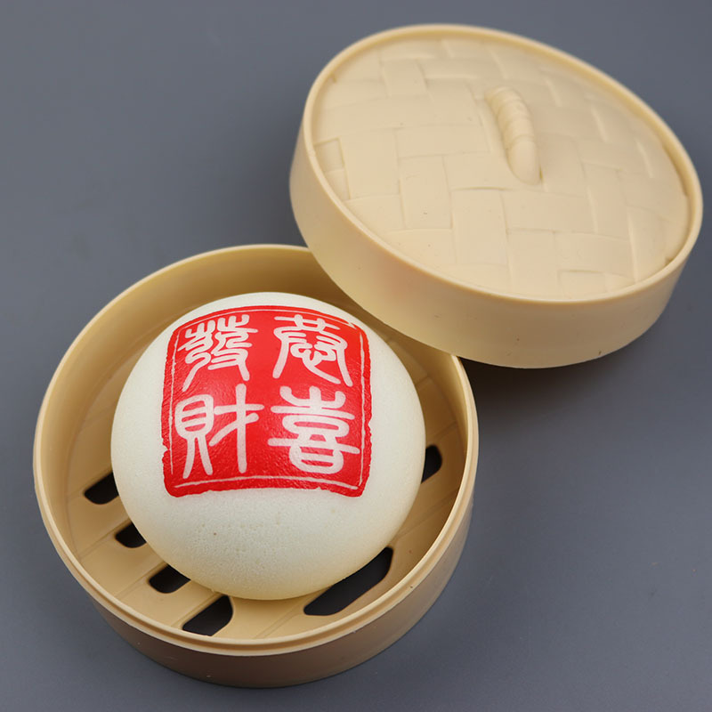 Simulated Steamed Bun Steamer Slow Rebound Simulated Steamed Bun Dumpling Flower Roll Bread Cake Food Food Decompression