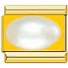 A0485-Large Oval White Gold Pearl