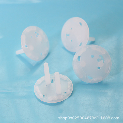 Baby anti-shock safety socket cover New European standard thickened round head children's power socket jack protective cover