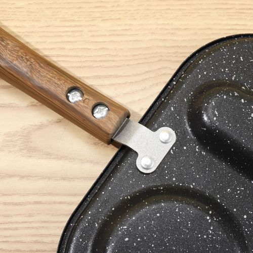Four-hole frying pan cast iron non-stick pan household omelette pan multi-hole omelette love small frying pan mini breakfast frying pan