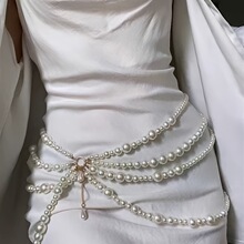 S 82771 Waist Chain with Pearl Fringe ������������ �羳