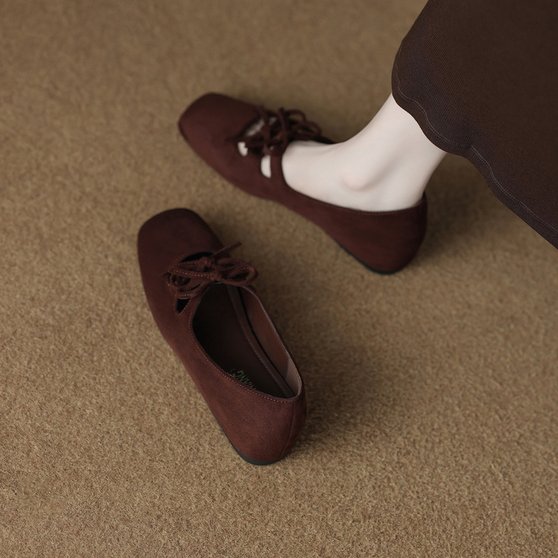 Sheepskin Version 388-6 Bow Inner Heightening Shoes for Women 2025 Autum Mary Jane Shoes Sheepskin Version 388-6 Bow Inner Heightening Shoes for Women 2025 Autum Mary Jane Shoes