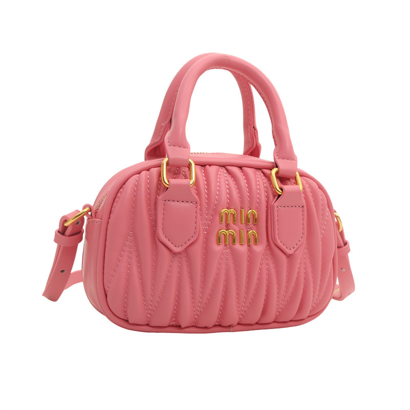 Niños bordados bolsas de almohada coreana pequeña princesa de viento plegable bolsas de bolos de mano de mujer de hombro único bolso de mochila de niña