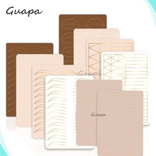 加厚双纹绣橡胶练习皮 眉眼唇美瞳线硅胶仿真纹眉假皮