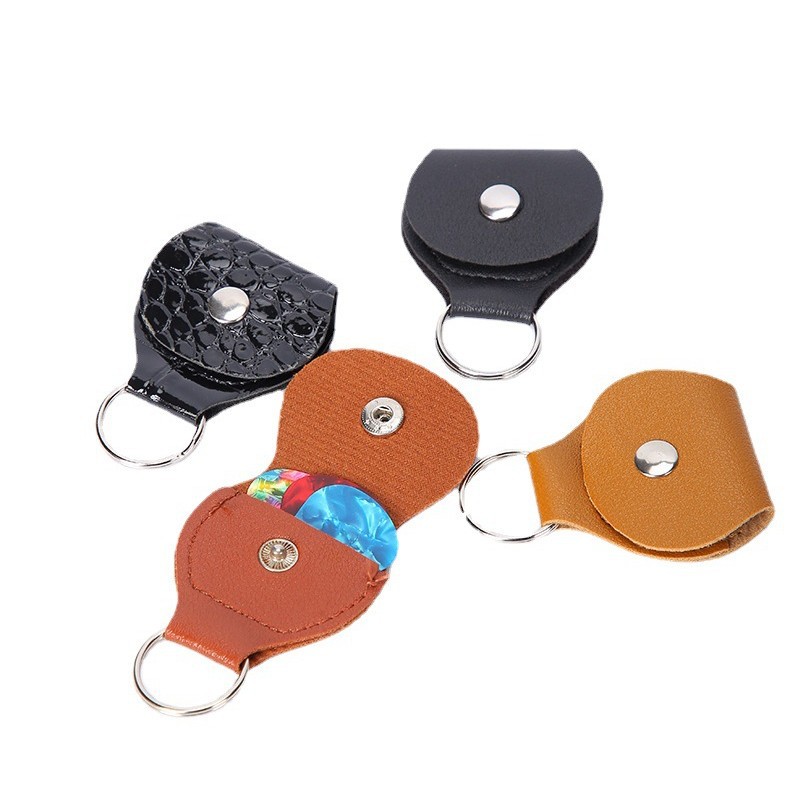 Clip de selección de guitarra de cuero genuino PU multicolor opcional portátil multifunción compra directa de fábrica