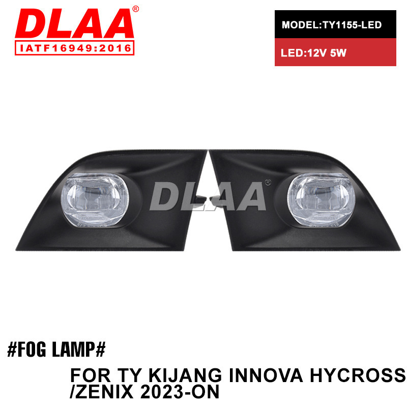 Aplicable a TOYOTA KIJANG INNOVA HYCROSS / ZENIX2023 conjunto de lámpara de niebla LED luz de barra diurna