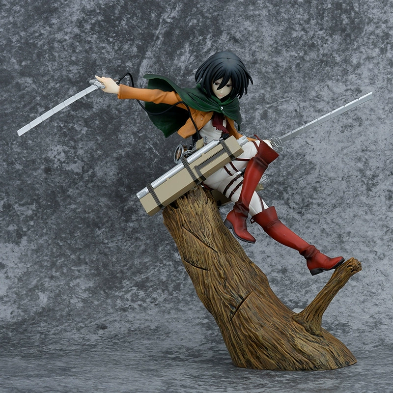 Daimo Attack on Titan ARTFX Mikasa Stump Mikasa Scene Figure Аниме Периферийная модель
