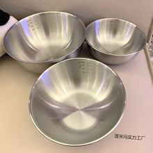 特大号不锈钢沙拉冷面家用水果凉拌韩式饭碗烘焙料理亚光