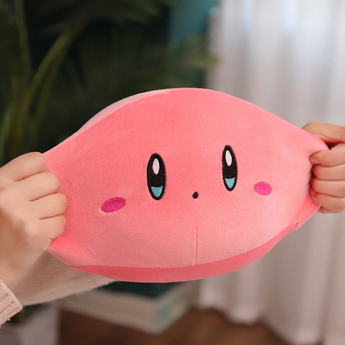 Cross-border pop-up star Kirby ball pillow plush toy nap pillow tummy pillow wholesale