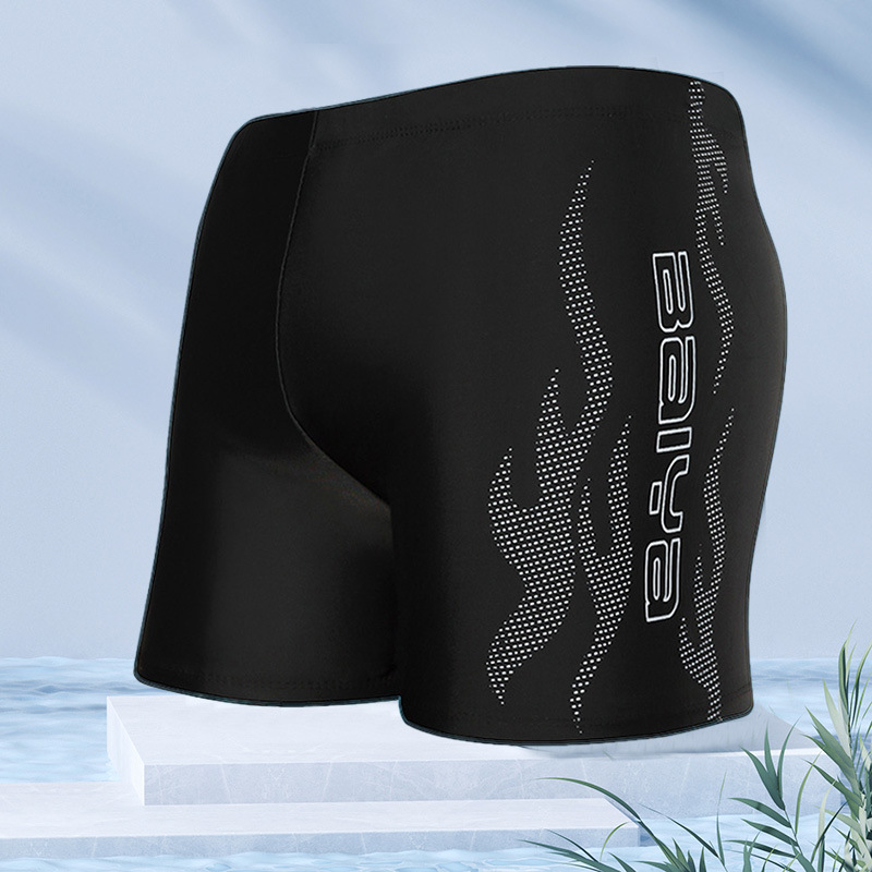 Baiya moda natación troncos de los hombres de la llama más el tamaño suelto y cómodo boxeador bañador anti-vergüenza fábrica de Ventas Directas