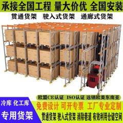 冷凍庫棚化学工業倉庫棚棚棚棚高位置立体貫通通廊式進入式重型棚