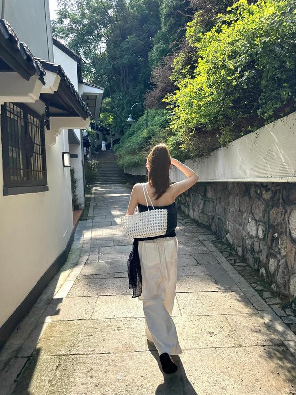 时尚法式露肩直筒型气质夏季高腰简约风抹胸通勤显瘦运动洋气休闲|undefined