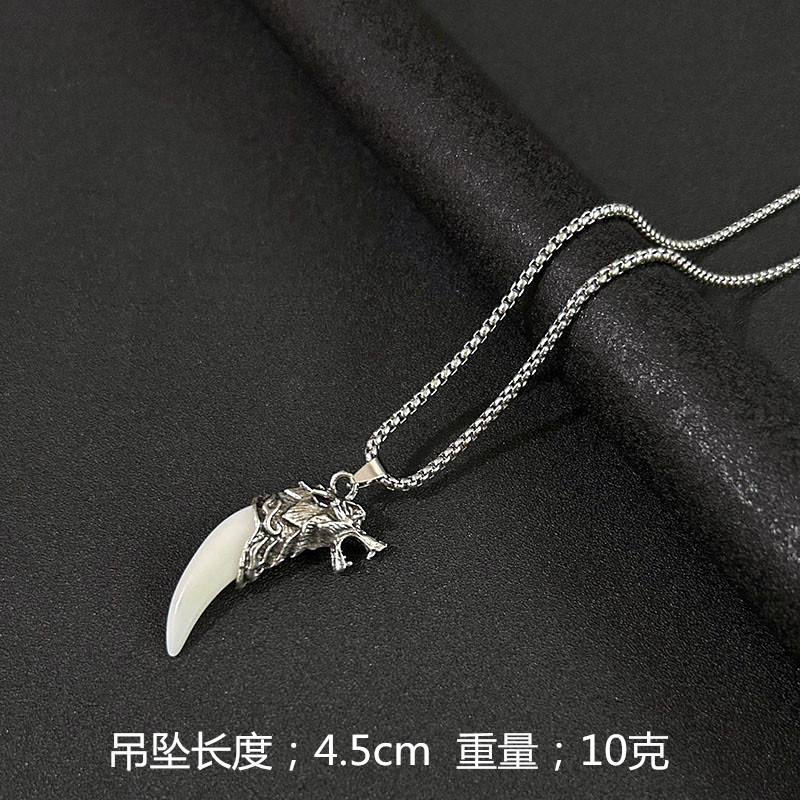 1#흰색 + 두꺼운 3mm 길이 60cm 스테인레스 스틸 체인