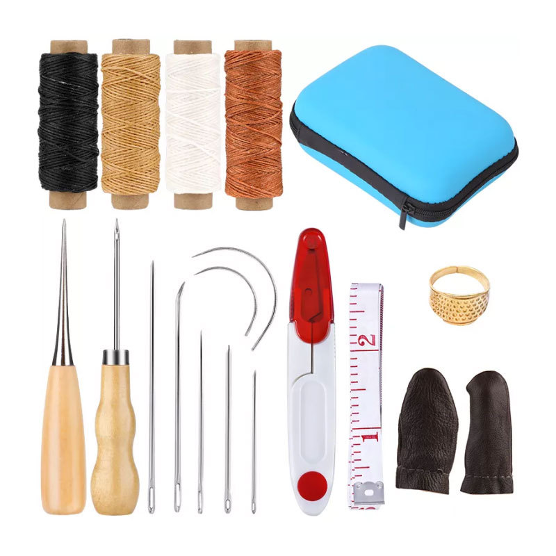 33 Unids mano costura traje de cuero herramientas de bricolaje herramientas de producción de cuero hecho a mano herramientas de costura herramientas de cuero traje