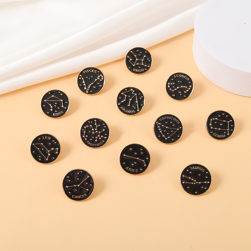 Fashion Constellation Alloy Plating Unisex Brooches display picture 3
