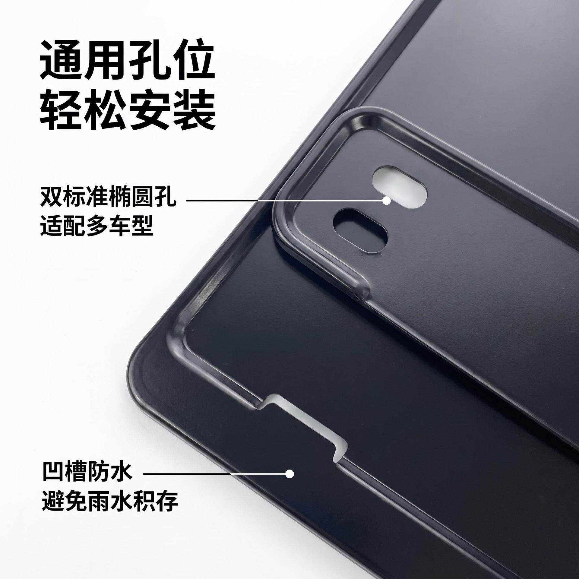 National Standard Aluminum Alloy Yellow Motorcycle License Plate Frame, Rear License Plate Frame for Motorcycles, New Traffic Regulations Do Not Block the License Plate, Can Print Logo