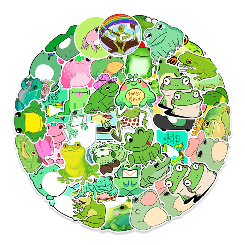 A variety of 50 non-infringing animal cartoon graffiti stickers for cars, mobile phones, tablets, water bottles, decorative waterproof stickers