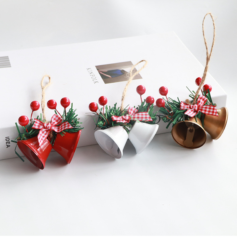 Christmas Pastoral Simple Style Bell Iron Indoor Party Festival Hanging Ornaments display picture 1
