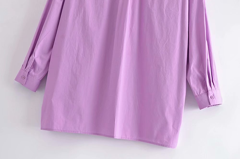 women s loose lavender blouse nihaostyles clothing wholesale NSAM78153