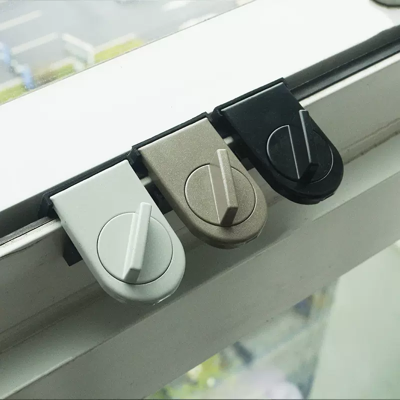 儿童窗户锁铁制烤漆窗户锁窗户限位器窗户锁扣推拉门窗限位器