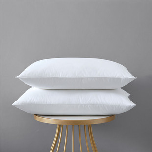 Hotel-Grade Cotton Goose down Pillow for Neck Protection, Suitable for Adults and Students, Available in Low, Medium, and High Pillow Heights, with a White Goose down Core