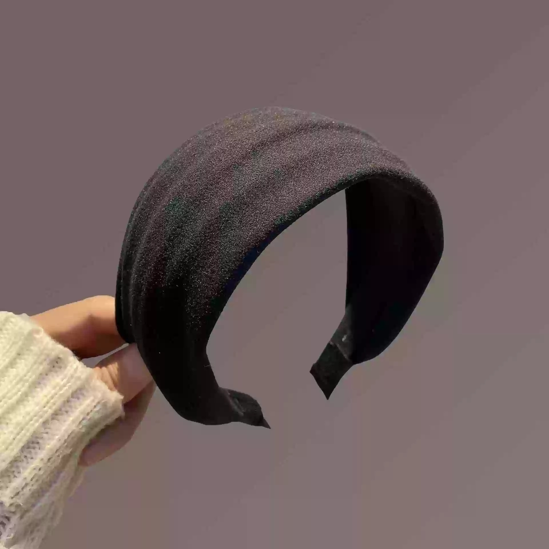 Black wide edge headband