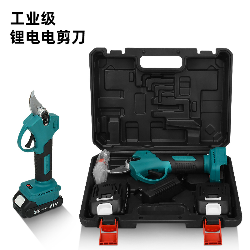 Tijeras eléctricas transfronterizas árbol frutal recargable poda de ramas batería de litio tijeras de jardinería tijeras de poda tijeras de árbol poda