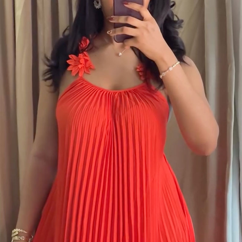 Sweetheart Neckline Backless Maxi Dress – Flowy Ruffled Sundress With Smocked Bust For Beach Vacations & Date Nights (Orange Red, S-Xxl)_ecoleips.com